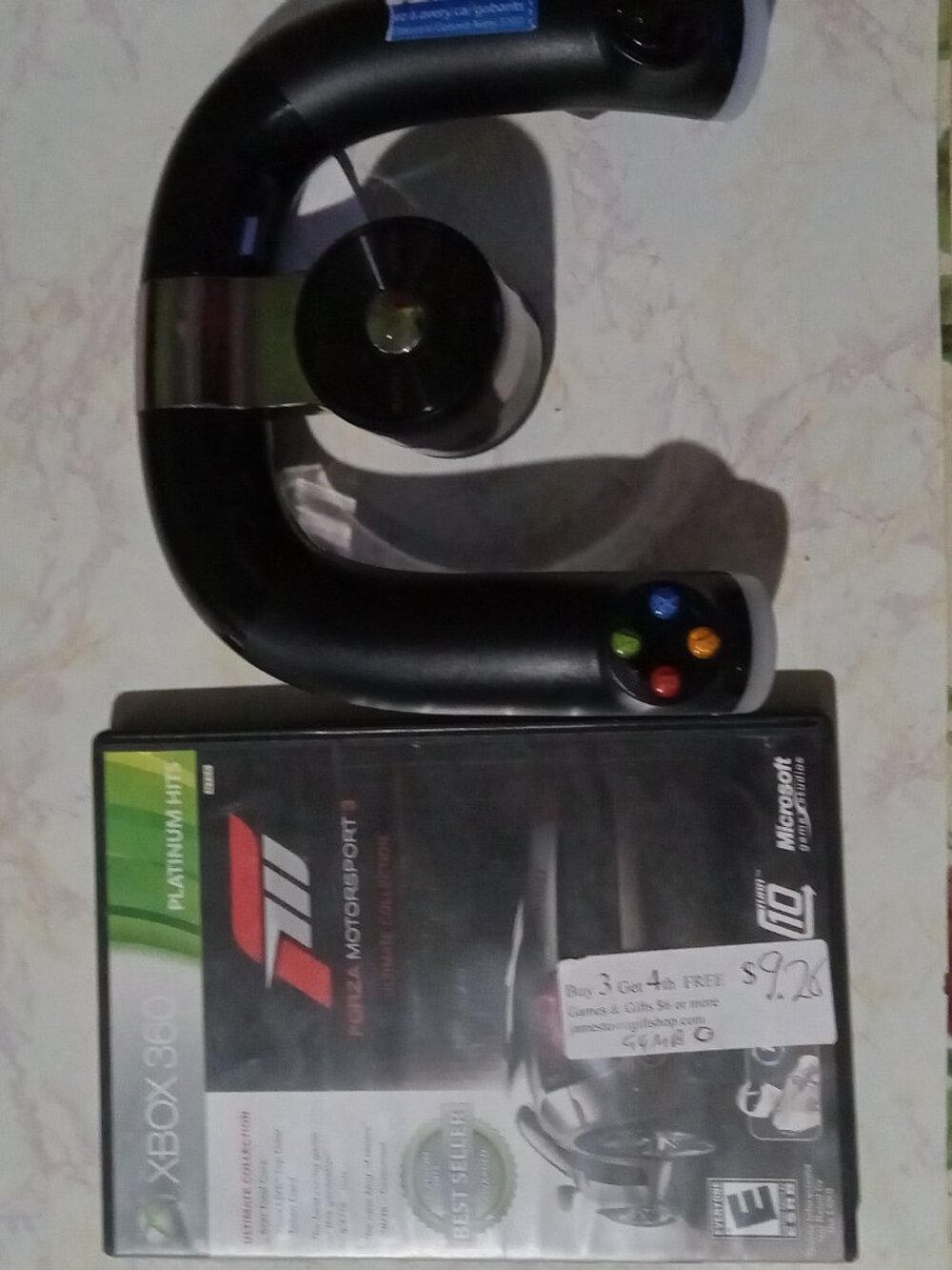 Xbox 360 Forza 3 Game + Wireless Speed Wheel Bundle